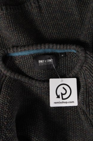 Ανδρικό πουλόβερ Only & Sons, Μέγεθος M, Χρώμα Γκρί, Τιμή 8,97 €