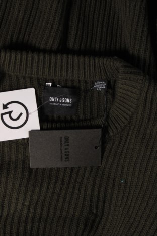 Pánsky sveter  Only & Sons, Veľkosť L, Farba Zelená, Cena  8,77 €
