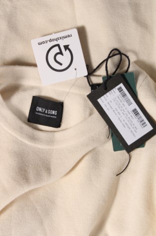 Мъжки пуловер Only & Sons, Размер L, Цвят Екрю, Цена 11,96 лв.