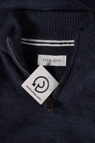 Ανδρικό πουλόβερ Pier One, Μέγεθος L, Χρώμα Μπλέ, Τιμή 17,94 €