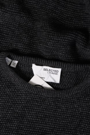 Мъжки пуловер Selected Homme, Размер XXL, Цвят Сив, Цена 6,96 лв.