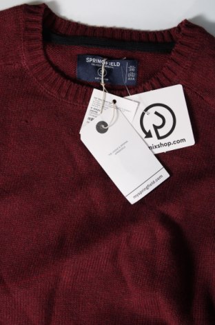 Ανδρικό πουλόβερ Springfield, Μέγεθος S, Χρώμα Κόκκινο, Τιμή 15,77 €