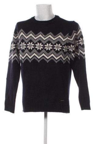 Мъжки пуловер Springfield, Размер XXL, Цвят Син, Цена 68,00 лв.