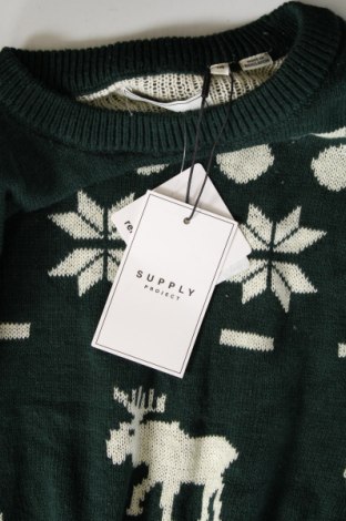 Ανδρικό πουλόβερ Supplies, Μέγεθος M, Χρώμα Πράσινο, Τιμή 9,72 €