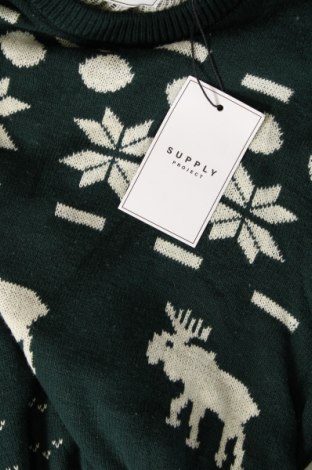Męski sweter Supplies, Rozmiar L, Kolor Zielony, Cena 61,31 zł
