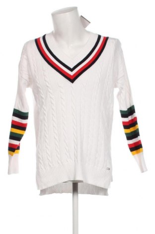 Ανδρικό πουλόβερ Tommy Hilfiger, Μέγεθος L, Χρώμα Λευκό, Τιμή 98,45 €