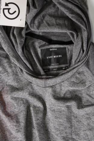 Herren Sweatshirt Bershka, Größe L, Farbe Grau, Preis 6,86 €