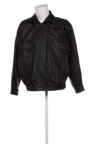 Ανδρικό δερμάτινο μπουφάν, Μέγεθος XL, Χρώμα Μαύρο, Τιμή 54,74 €