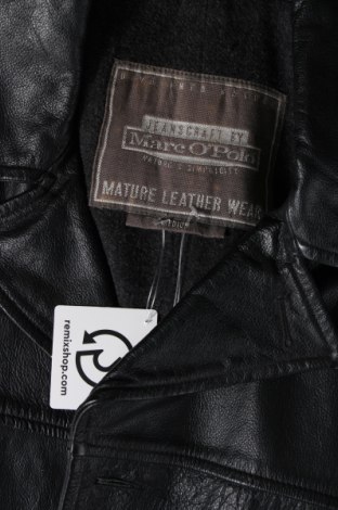 Ανδρικό δερμάτινο μπουφάν Marc O'Polo, Μέγεθος M, Χρώμα Μαύρο, Τιμή 39,30 €
