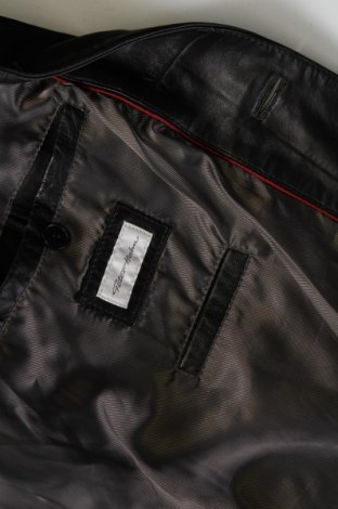 Ανδρικό δερμάτινο μπουφάν Peter Hahn, Μέγεθος L, Χρώμα Μαύρο, Τιμή 87,18 €