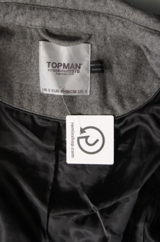 Palton de bărbați Topman, Mărime S, Culoare Gri, Preț 190,79 Lei