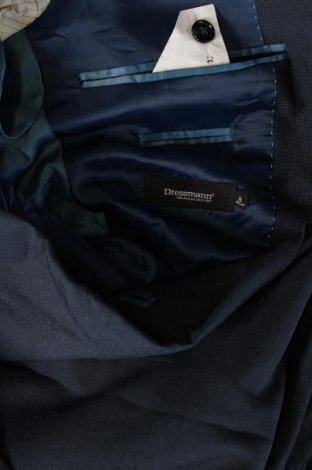 Ανδρικό σακάκι Dressmann, Μέγεθος M, Χρώμα Μπλέ, Τιμή 5,32 €
