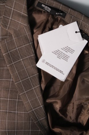 Ανδρικό σακάκι Selected Homme, Μέγεθος L, Χρώμα Καφέ, Τιμή 16,52 €