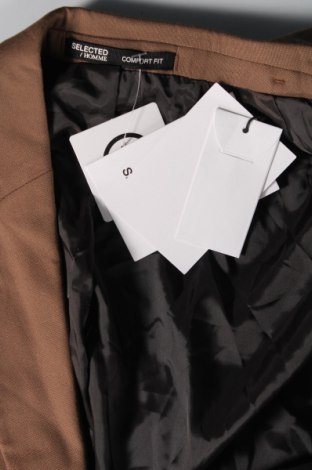 Ανδρικό σακάκι Selected Homme, Μέγεθος L, Χρώμα Καφέ, Τιμή 11,93 €