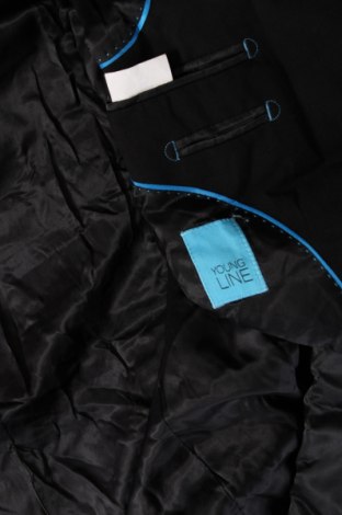 Ανδρικό σακάκι Young, Μέγεθος L, Χρώμα Μαύρο, Τιμή 5,54 €