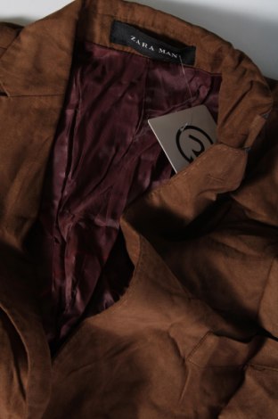 Ανδρικό σακάκι Zara Man, Μέγεθος M, Χρώμα  Μπέζ, Τιμή 24,12 €
