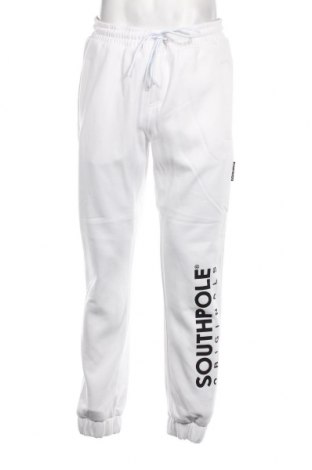 Męskie spodnie sportowe South Pole, Rozmiar L, Kolor Biały, Cena 122,61 zł