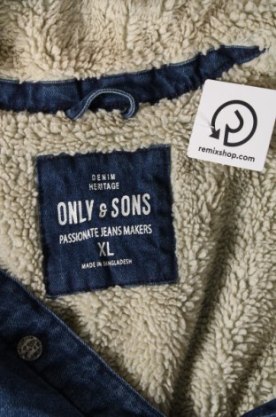 Pánska bunda  Only & Sons, Veľkosť XL, Farba Modrá, Cena  12,38 €