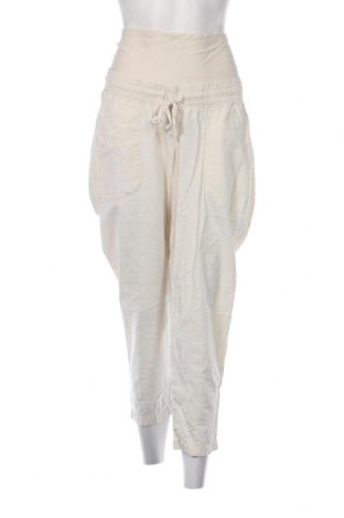 Панталон за бременни H&M Mama, Размер L, Цвят Екрю, Цена 39,10 лв.