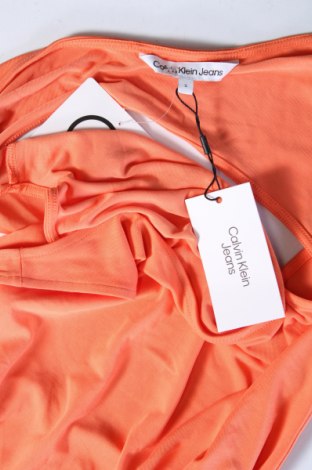 Kleid Calvin Klein Jeans, Größe S, Farbe Orange, Preis 31,28 €