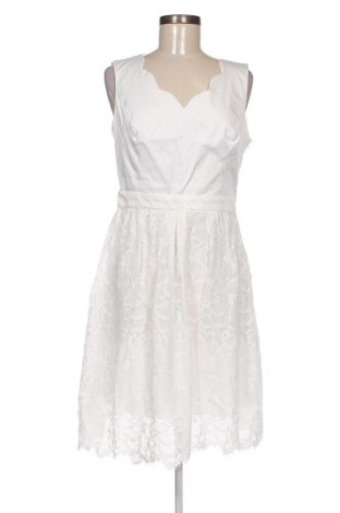 Kleid Naf Naf, Größe L, Farbe Weiß, Preis 37,42 €