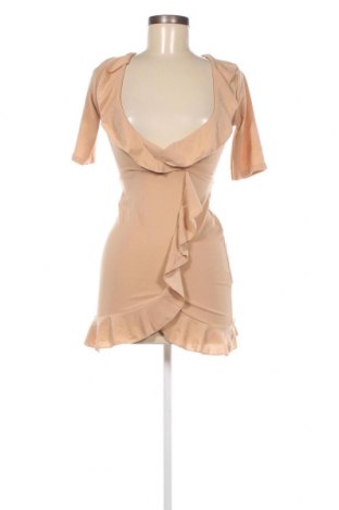 Kleid Pretty Little Thing, Größe XXS, Farbe Beige, Preis 8,77 €