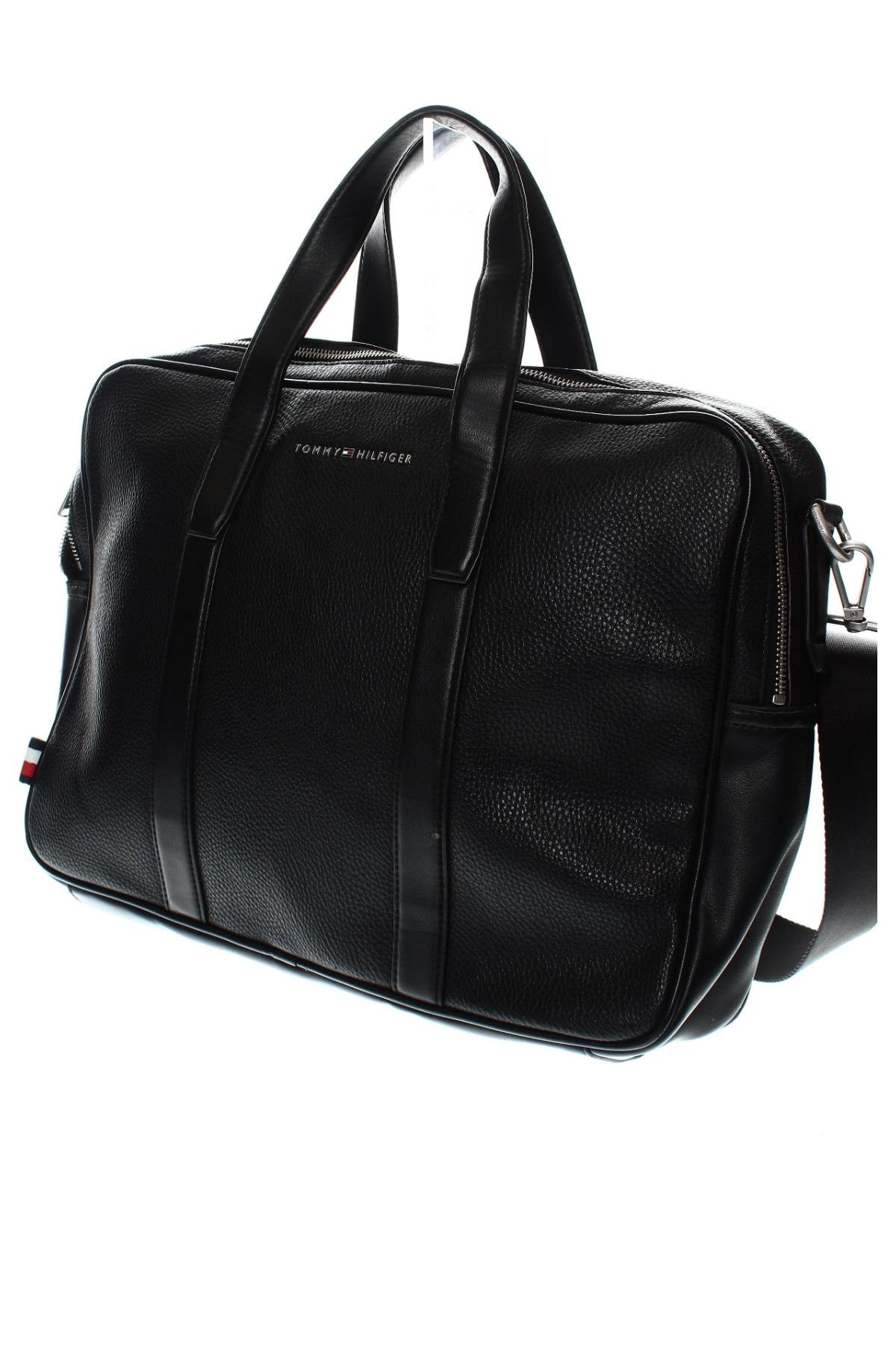Чанта за лаптоп Tommy Hilfiger, Цвят Черен, Цена 339,00 лв.