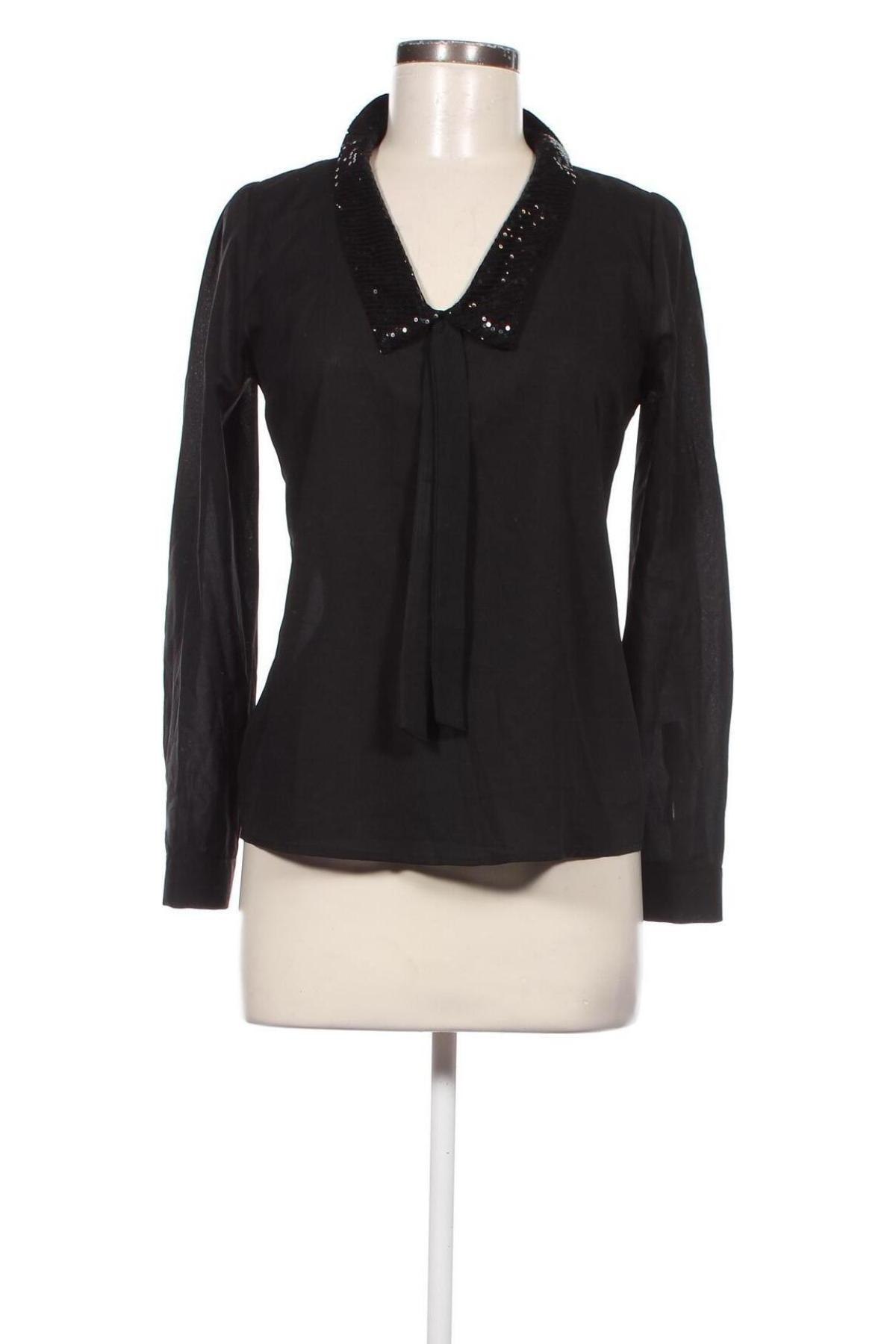 Γυναικεία μπλούζα Amelie & Amelie, Μέγεθος S, Χρώμα Μαύρο, Τιμή 3,29 €