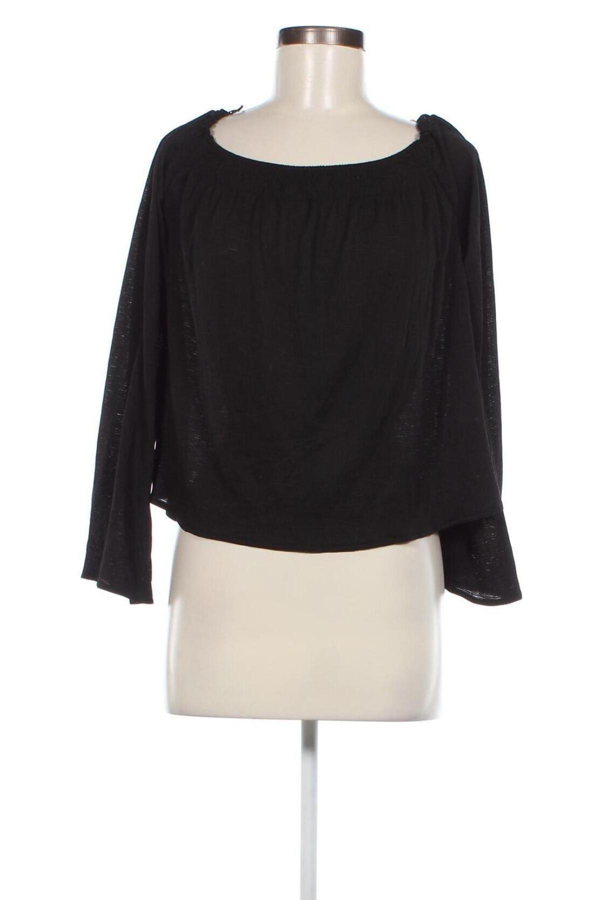 Дамска блуза Bershka, Размер M, Цвят Черен, Цена 4,18 лв.