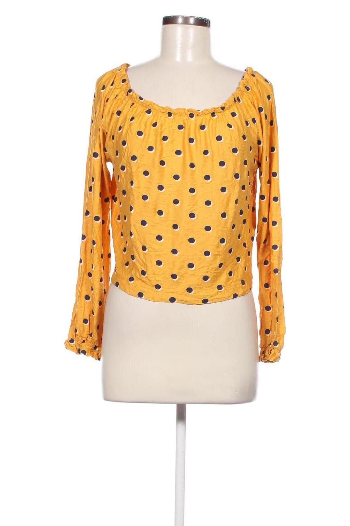 Γυναικεία μπλούζα Bershka, Μέγεθος M, Χρώμα Κίτρινο, Τιμή 3,17 €