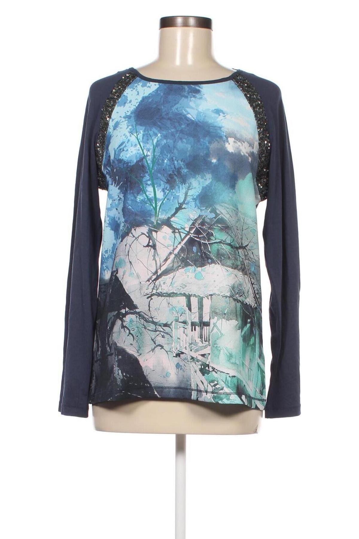 Γυναικεία μπλούζα Denim&Co., Μέγεθος M, Χρώμα Πολύχρωμο, Τιμή 19,18 €