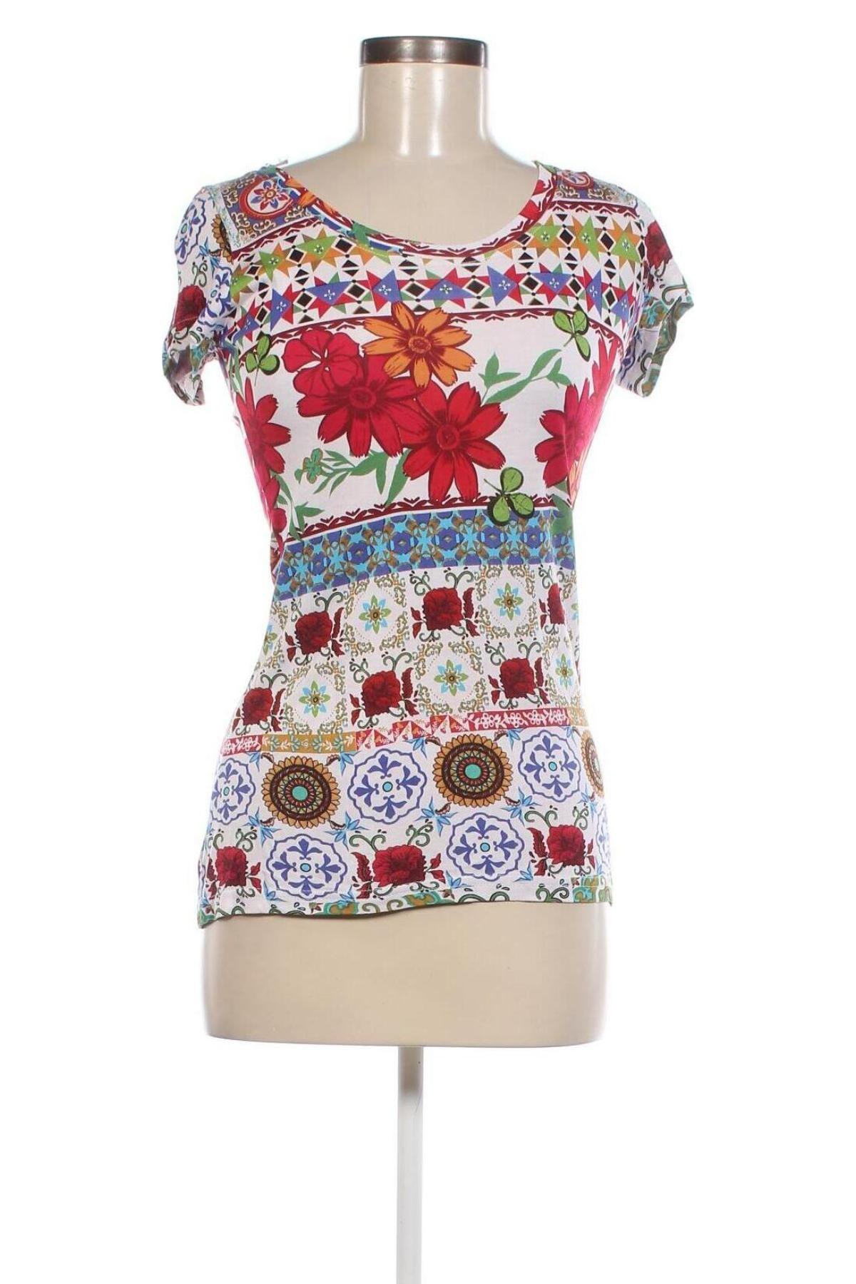Γυναικεία μπλούζα Desigual, Μέγεθος S, Χρώμα Πολύχρωμο, Τιμή 22,40 €