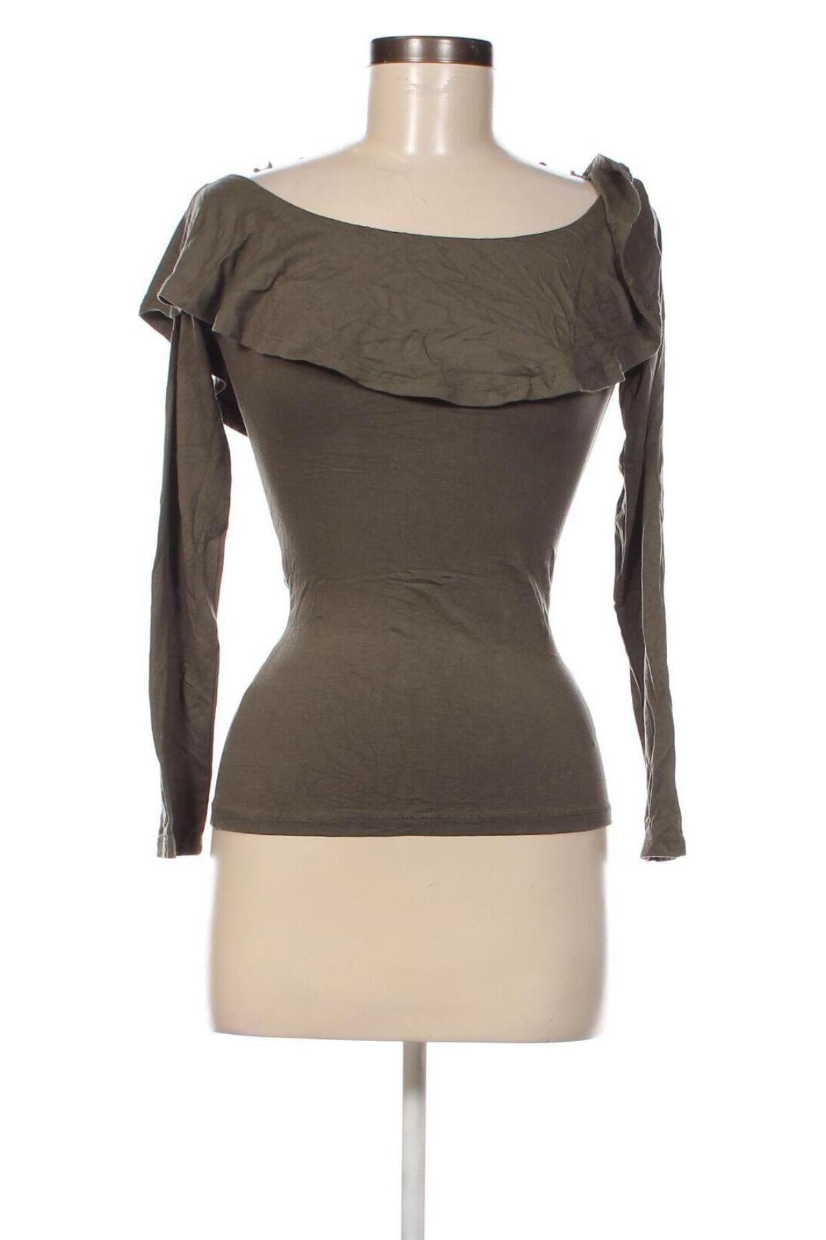 Дамска блуза Gina Tricot, Размер S, Цвят Зелен, Цена 4,20 лв.
