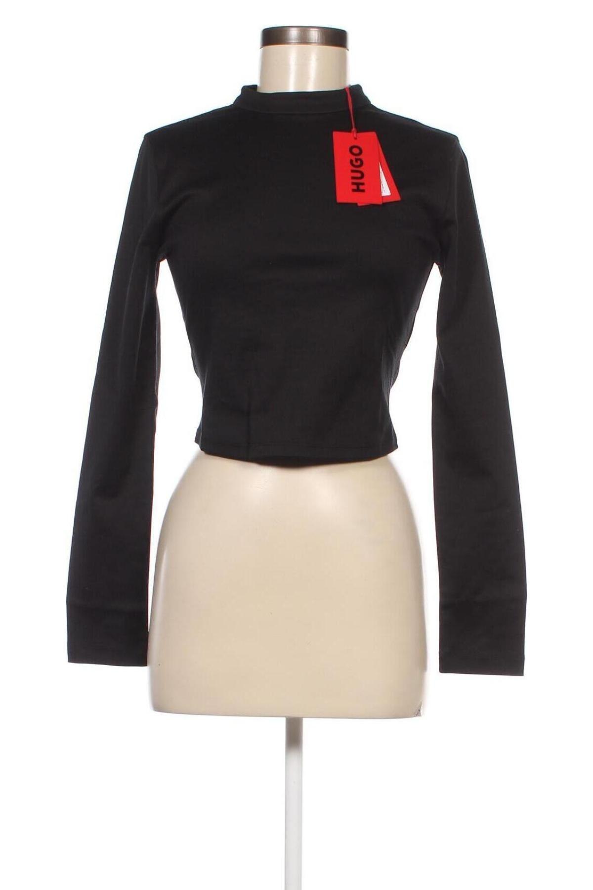 Γυναικεία μπλούζα Hugo Boss, Μέγεθος L, Χρώμα Μαύρο, Τιμή 108,76 €