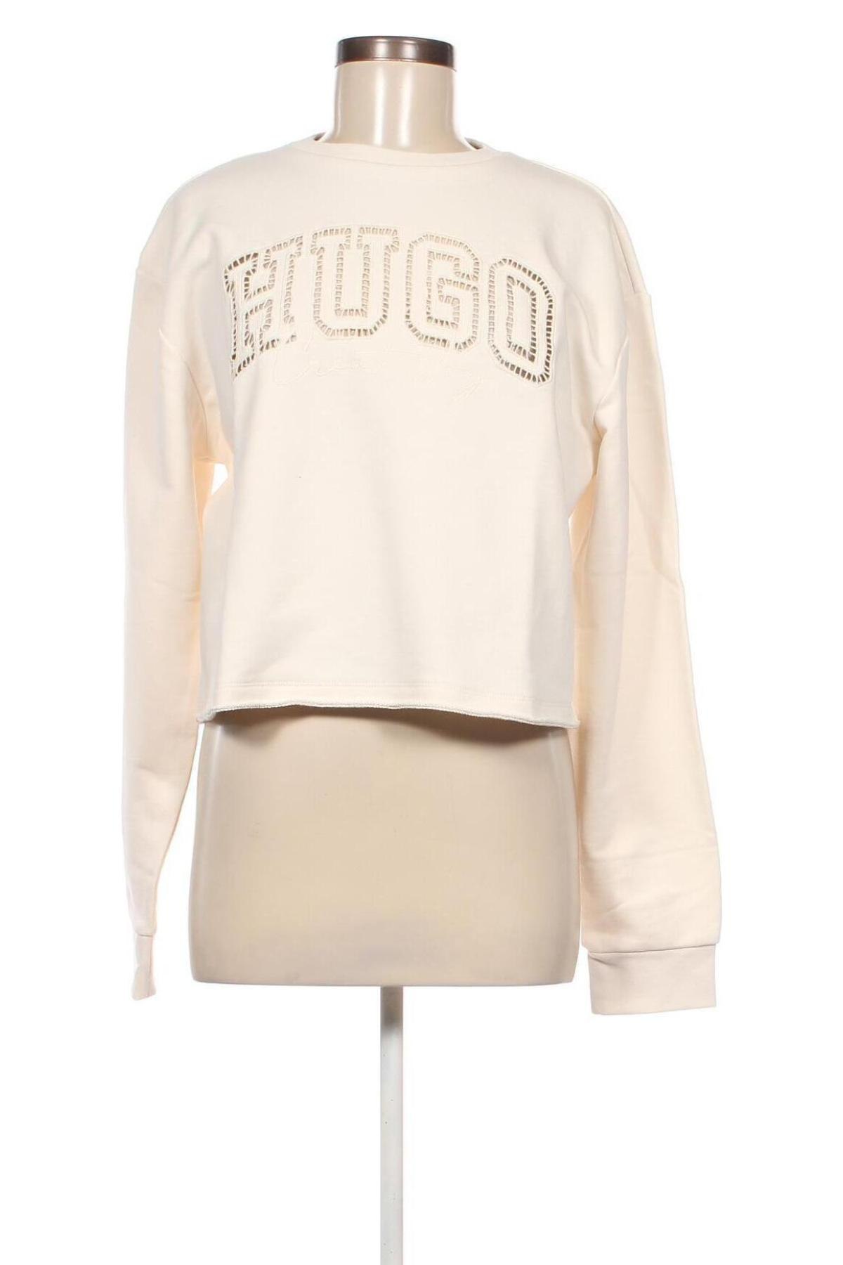 Дамска блуза Hugo Boss, Размер L, Цвят Екрю, Цена 206,78 лв.