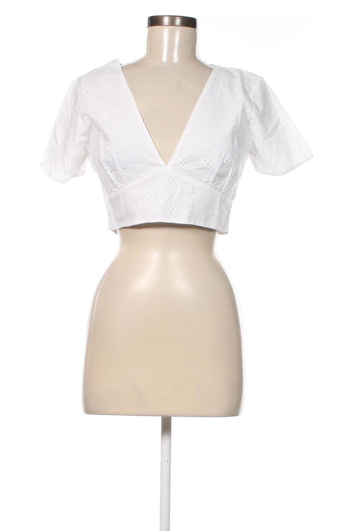 Дамска блуза Jennyfer, Размер L, Цвят Бял, Цена 31,00 лв.