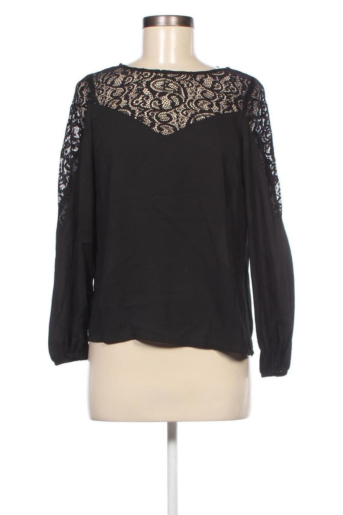 Γυναικεία μπλούζα La Petite Parisienne, Μέγεθος M, Χρώμα Μαύρο, Τιμή 3,71 €