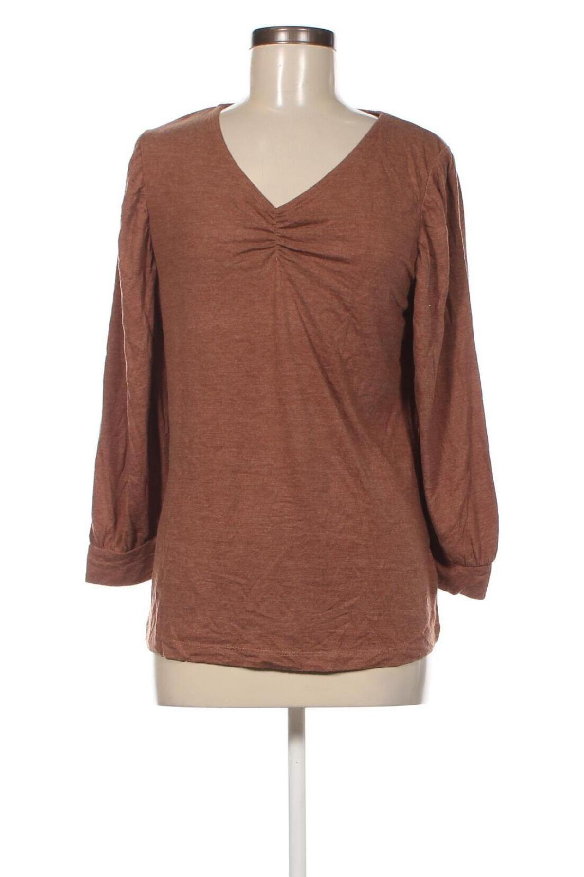 Дамска блуза Laura Torelli, Размер M, Цвят Кафяв, Цена 4,37 лв.