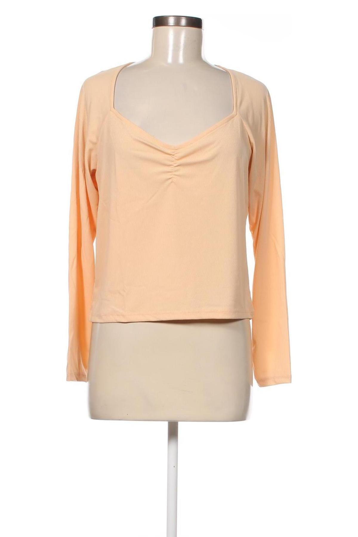 Γυναικεία μπλούζα Monki, Μέγεθος L, Χρώμα  Μπέζ, Τιμή 4,02 €
