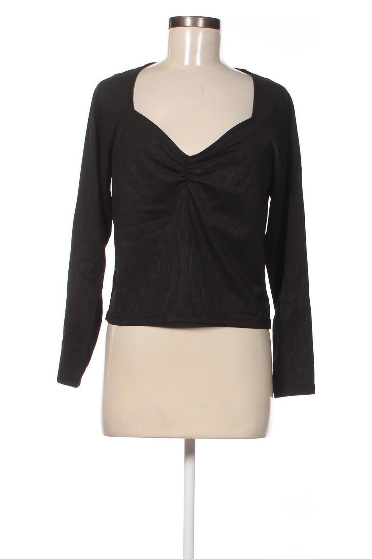 Γυναικεία μπλούζα Monki, Μέγεθος L, Χρώμα Μαύρο, Τιμή 4,29 €
