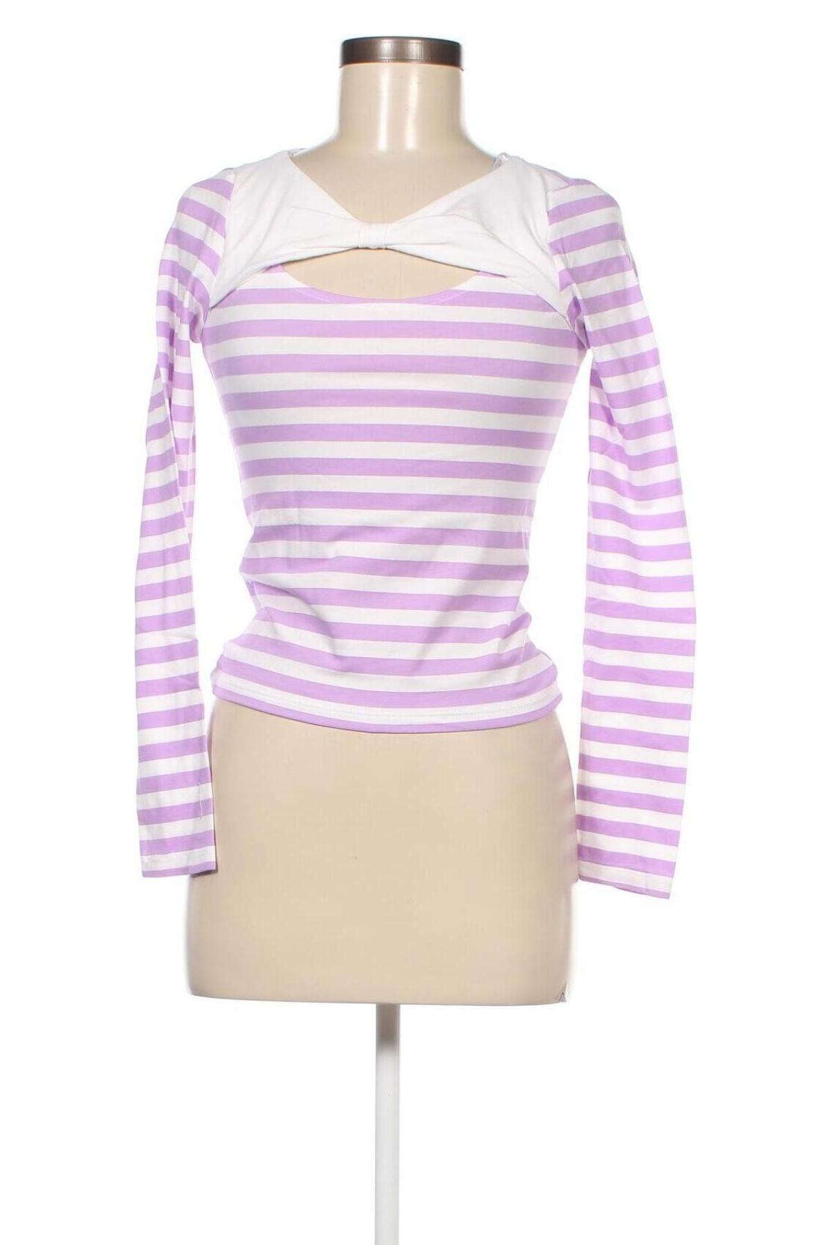 Γυναικεία μπλούζα Monki, Μέγεθος XXS, Χρώμα Πολύχρωμο, Τιμή 3,62 €