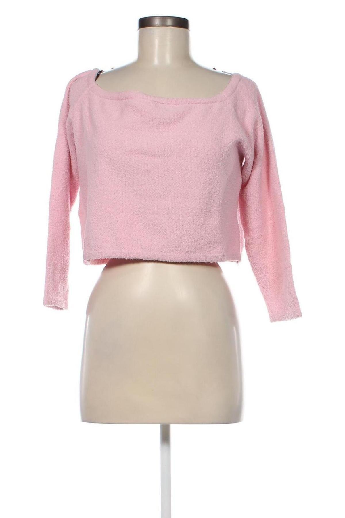 Γυναικεία μπλούζα Monki, Μέγεθος XL, Χρώμα Ρόζ , Τιμή 3,62 €