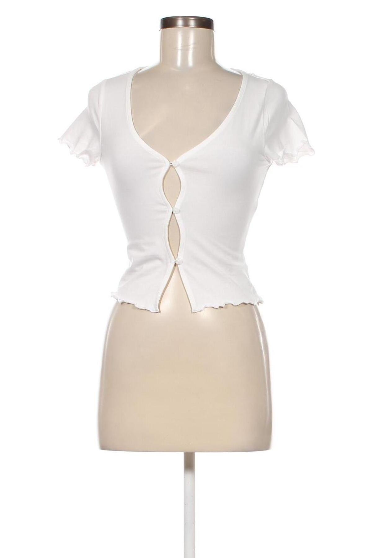 Damen Shirt Monki, Größe S, Farbe Weiß, Preis 5,63 €