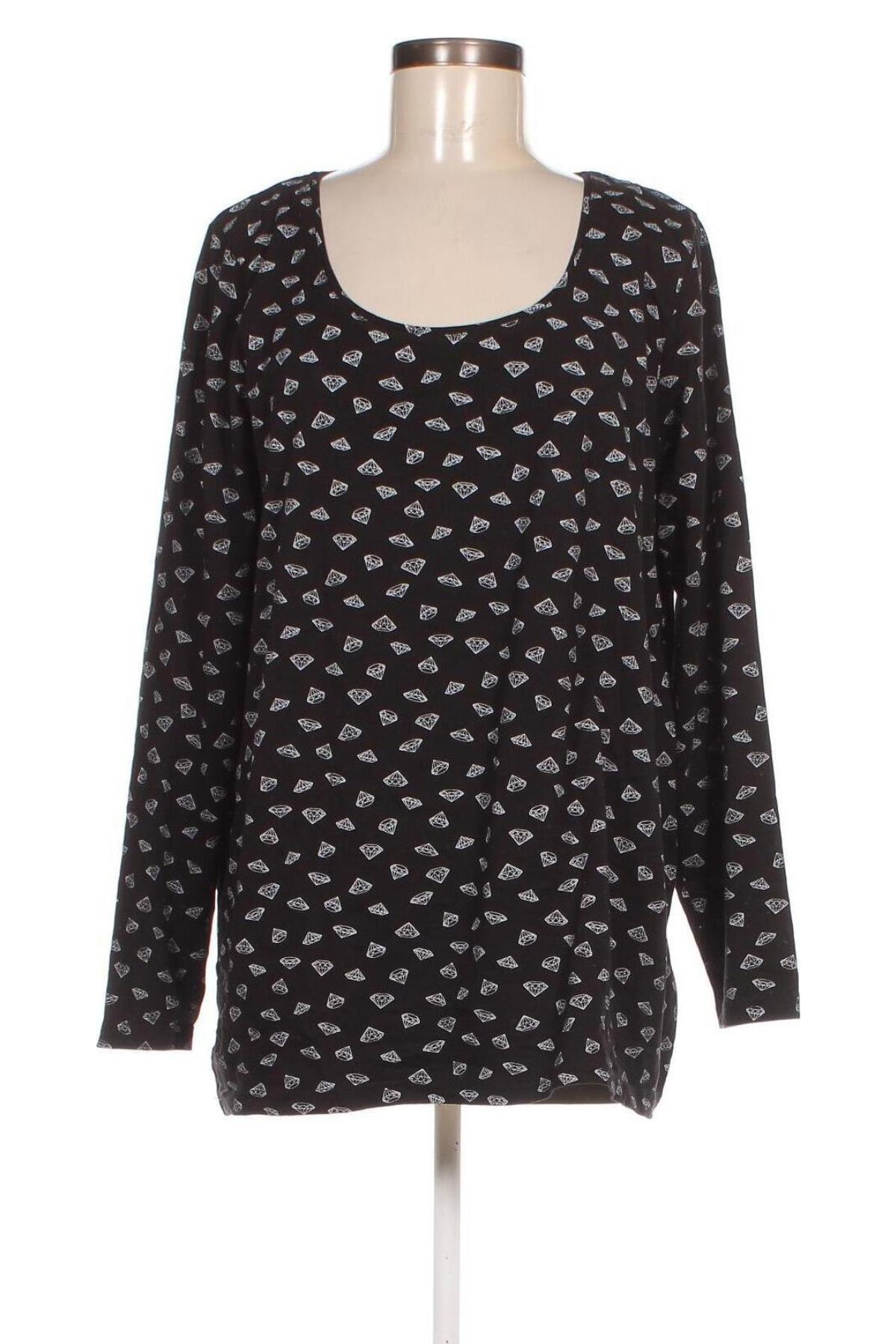 Γυναικεία μπλούζα Ms Mode, Μέγεθος XXL, Χρώμα Μαύρο, Τιμή 8,11 €