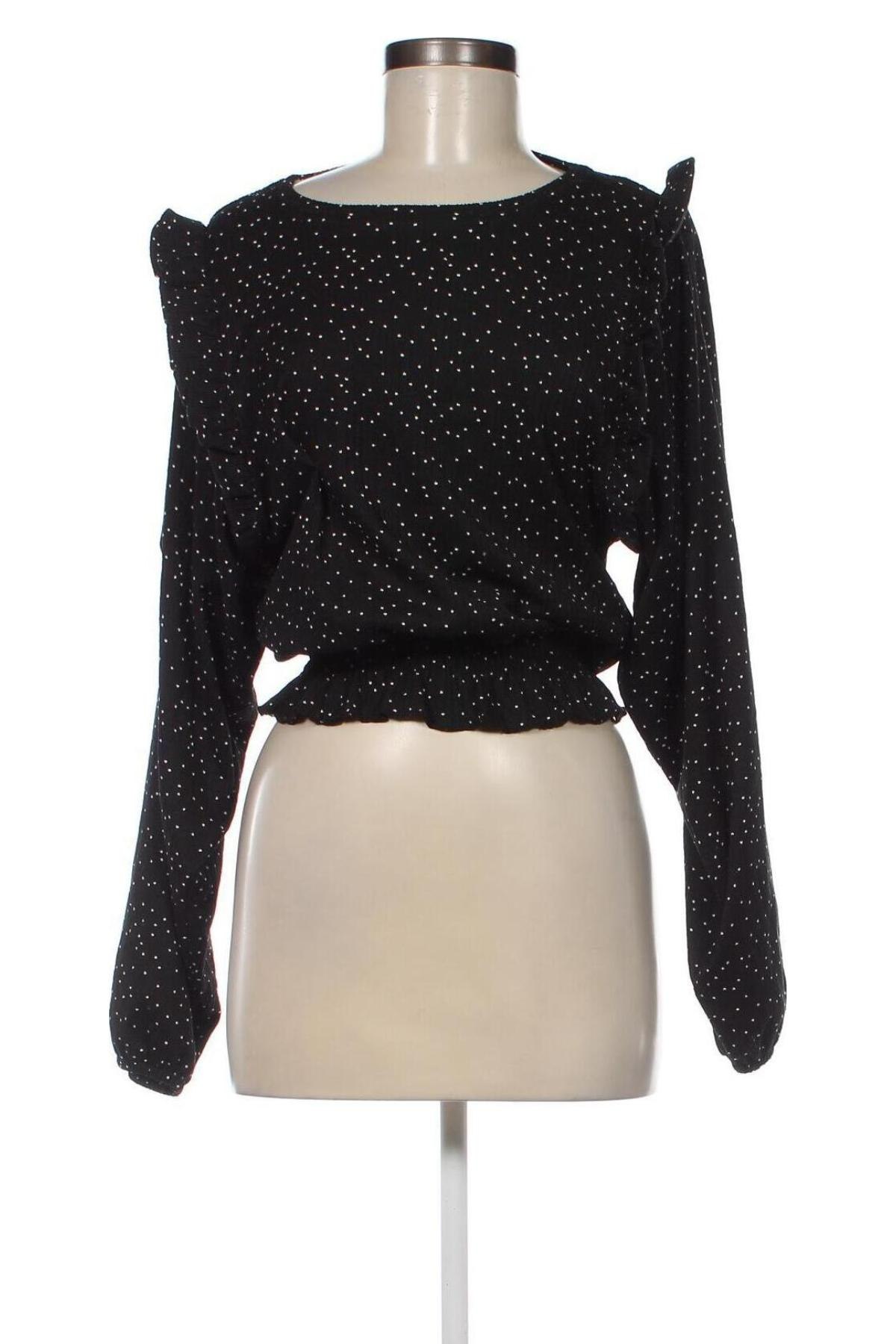Γυναικεία μπλούζα Naf Naf, Μέγεθος M, Χρώμα Μαύρο, Τιμή 9,28 €