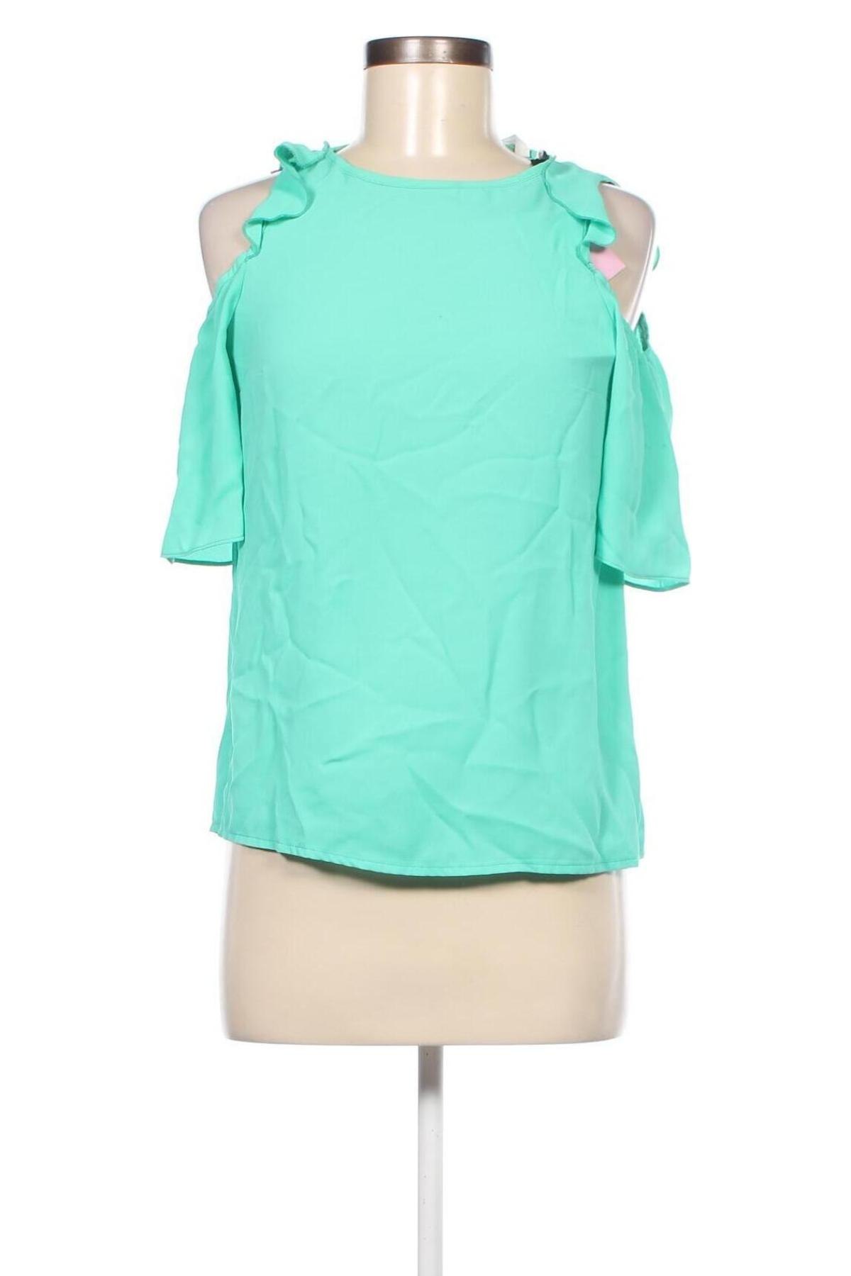Γυναικεία μπλούζα Naf Naf, Μέγεθος XS, Χρώμα Πράσινο, Τιμή 37,11 €