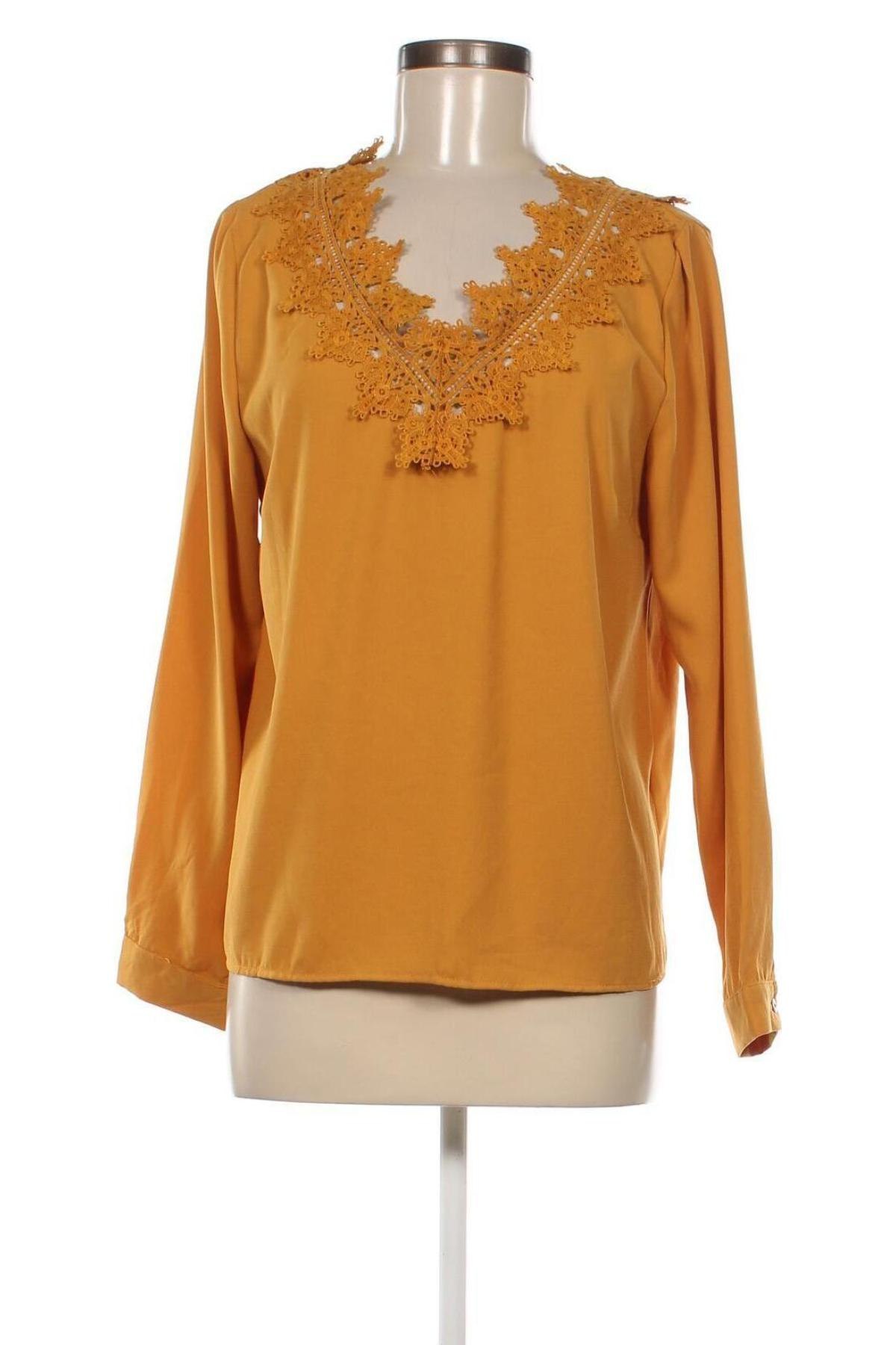 Γυναικεία μπλούζα Noemie & Co, Μέγεθος L, Χρώμα Κίτρινο, Τιμή 3,42 €
