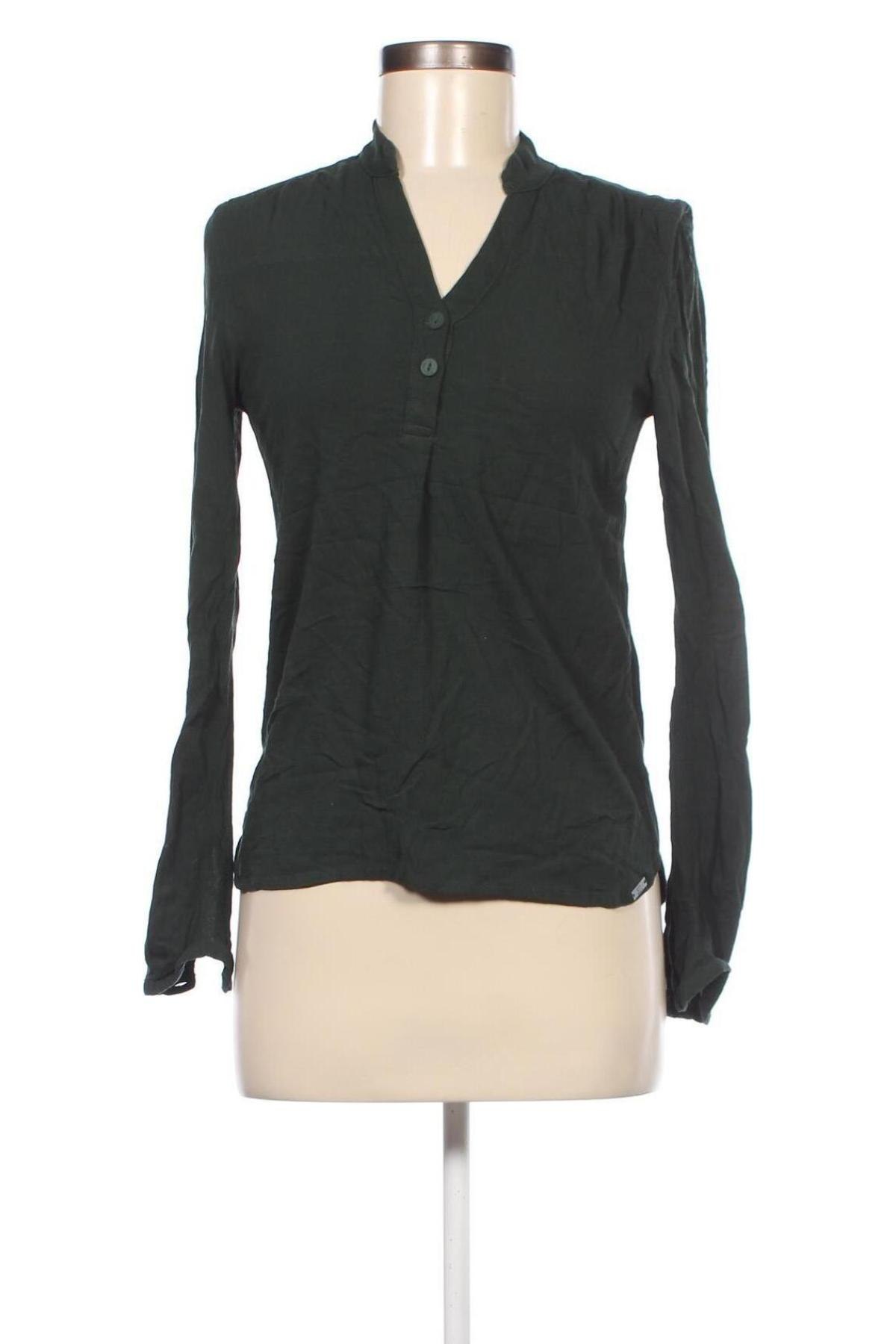 Дамска блуза Q/S by S.Oliver, Размер XS, Цвят Зелен, Цена 5,28 лв.