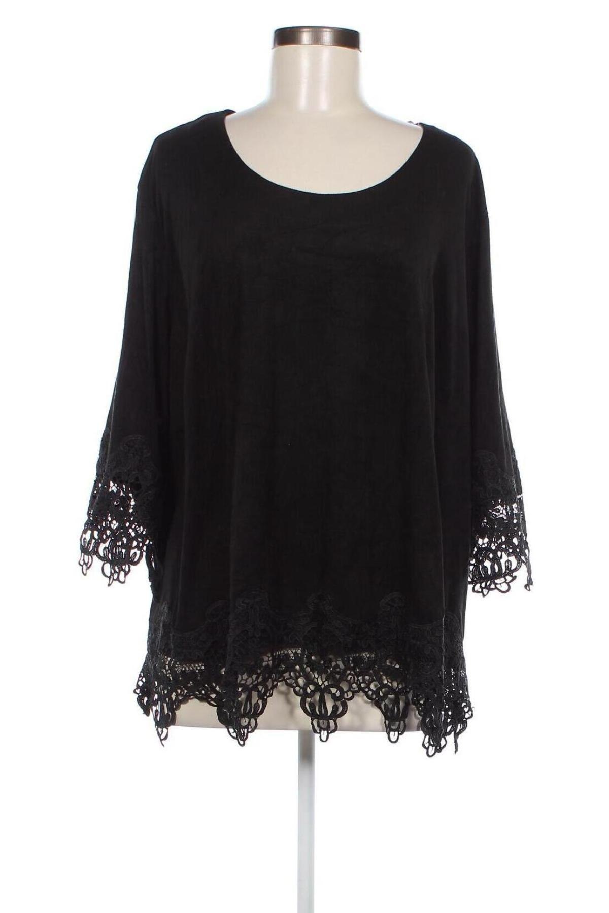Γυναικεία μπλούζα Sheego, Μέγεθος 3XL, Χρώμα Μαύρο, Τιμή 14,85 €