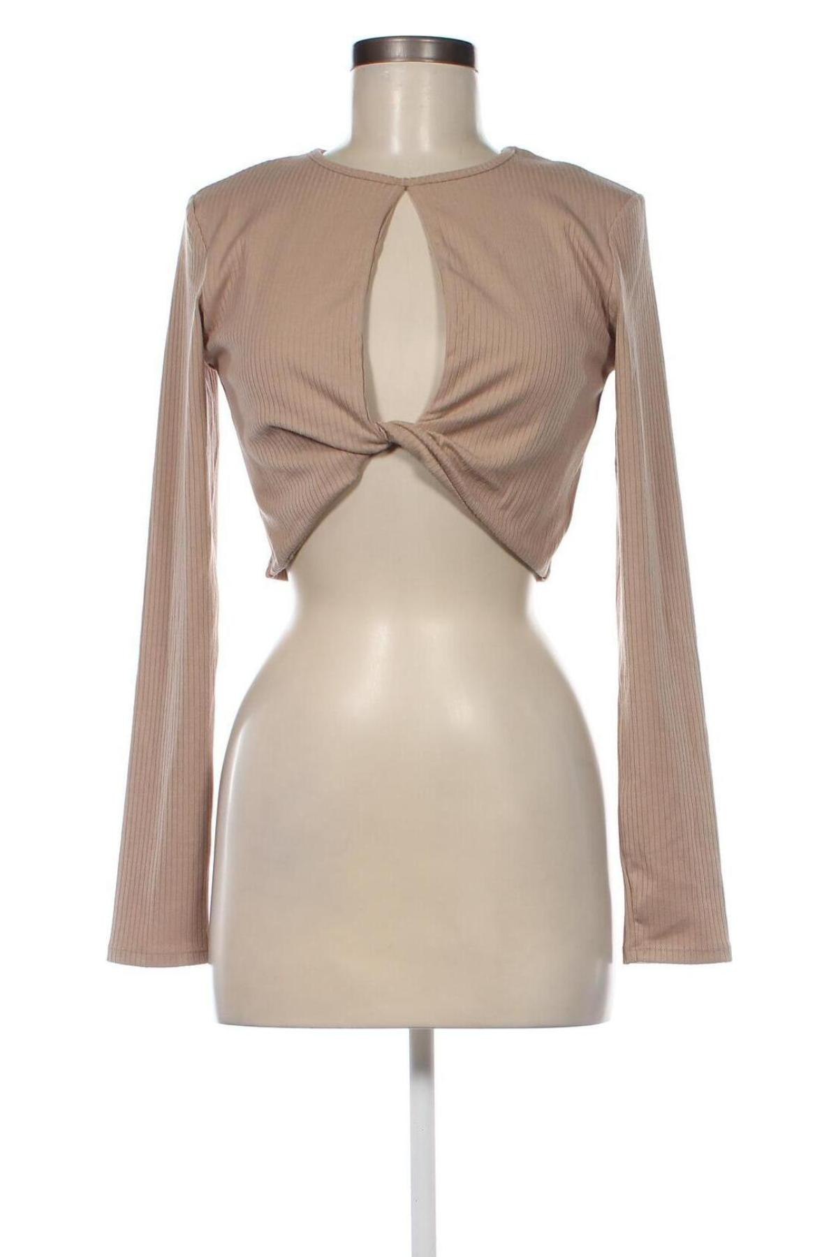 Дамска блуза Tally Weijl, Размер L, Цвят Бежов, Цена 7,75 лв.